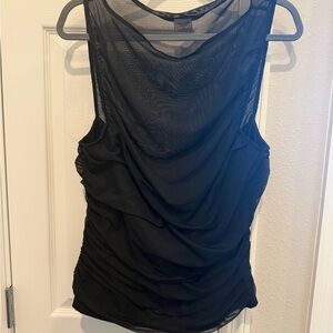 Abercrombie & Fitch Black Draped Blouse